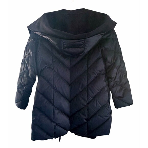 Ports Down Open Front Coat Wool Cashmere Shawl Collar Size Large Goose Down - Picture 3 of 7